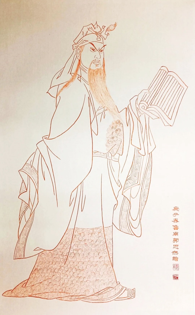 武圣之相，君子之风：郭思然笔下的关公禅韵！-图片2