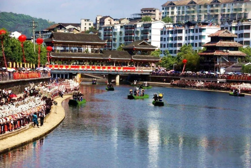 贵州台江县 云海苗乡藏盛景 诗画小河醉田园-图片1