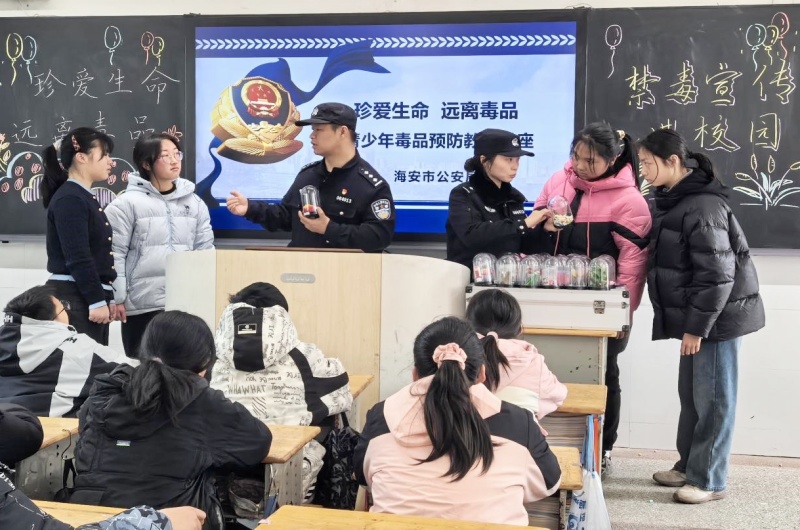 江苏海安：植绿铸魂守青春  禁毒宣讲护成长-图片3