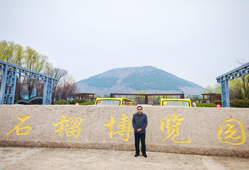 春雨润榴园 党建促振兴——中国新时代党建融媒岳伟新社长赴枣庄峄城万亩石榴园调研-图片5