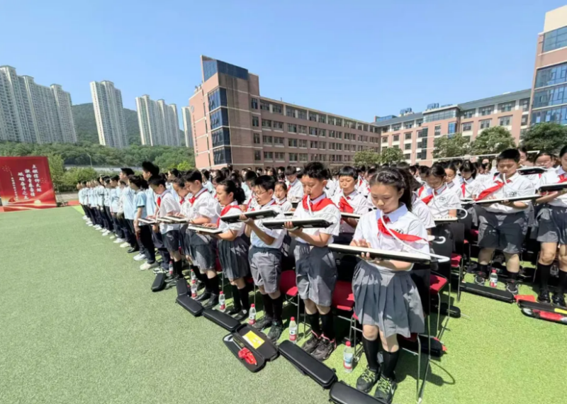 青春为中国式现代化挺膺担当|明星小学学子亮相中山区示范性入团仪式 少年风采惊艳全场-图片6